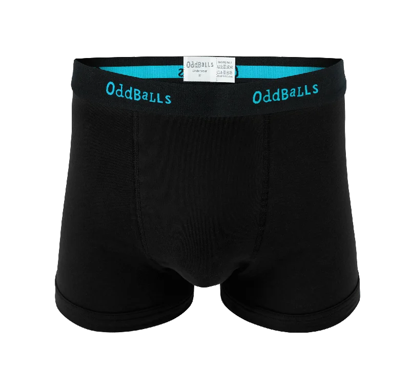 Black/Blue - Mens Boxer Shorts