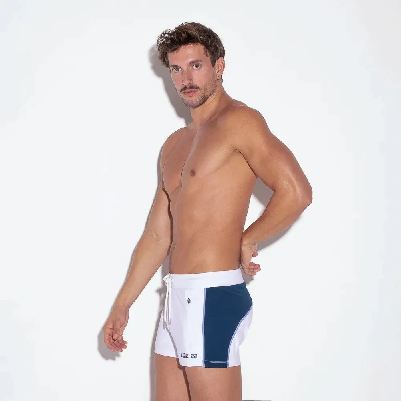 Code 22 Flux 2"" mini short w/zipper pockets 9927 white