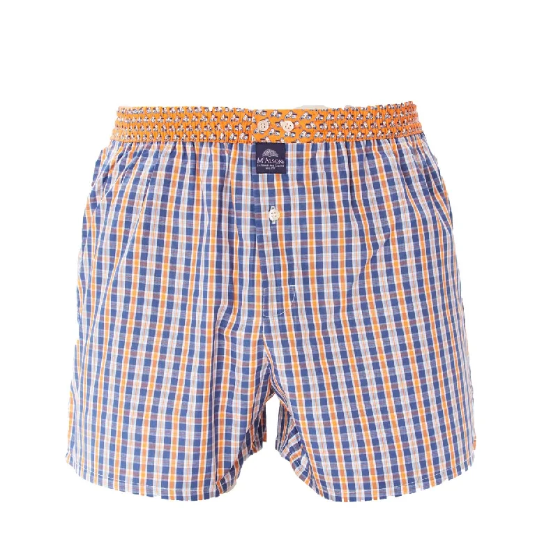 M4513 - Checkered navy & orange